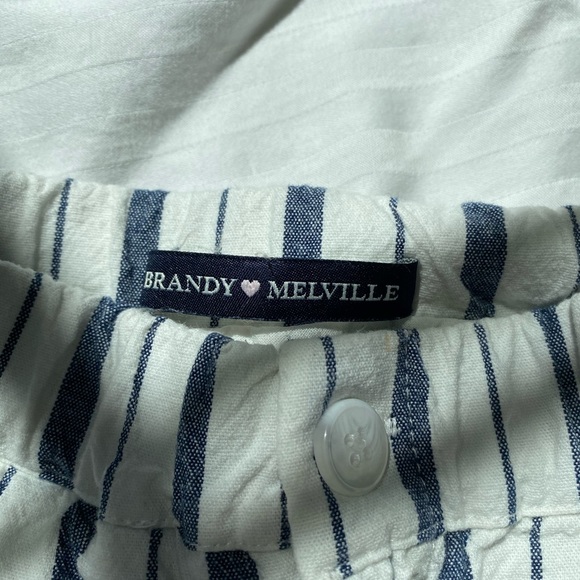 Brandy Melville Striped High-Waisted Pants - Picture 2 of 3